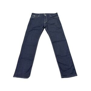 Boss Hugo Boss Stretch Straight Leg Jeans Mens 34x31* Blue Dark Wash Slim